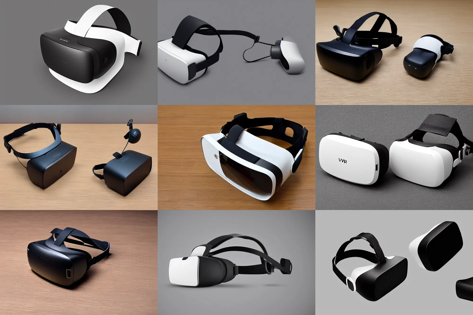 Prompt: brand new vr headset, minimalism, futuristic, made in japan, well designed