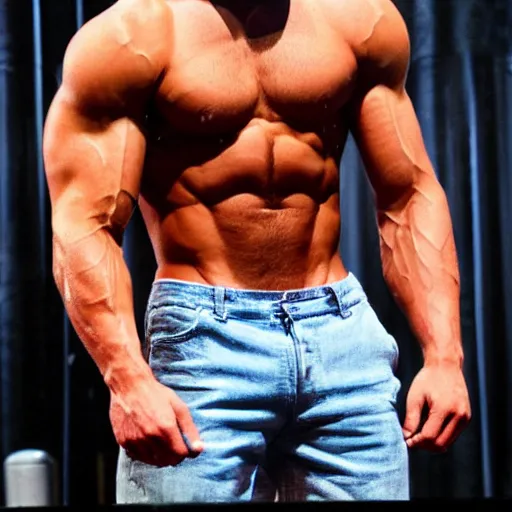 Image similar to Zac Efron as a bodybuilder 4k hd