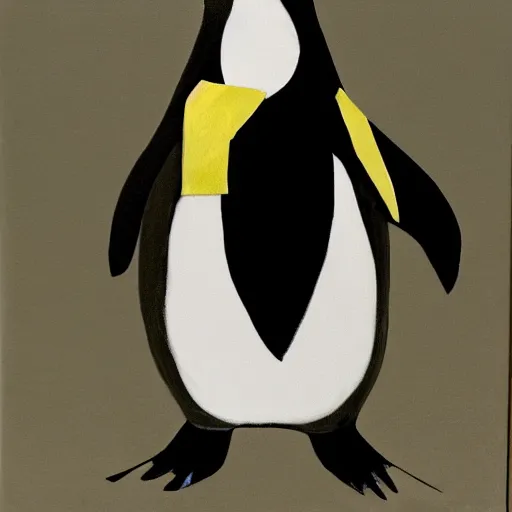 Image similar to portrait of a penguin wearing a suit