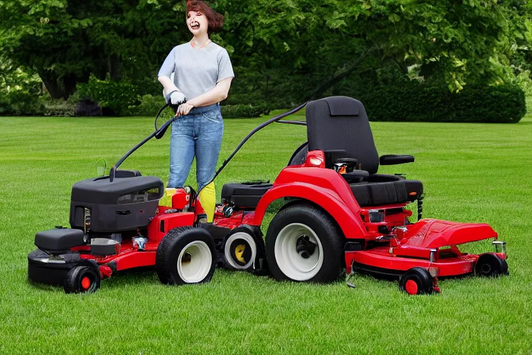 Image similar to The Garfield lawn mower