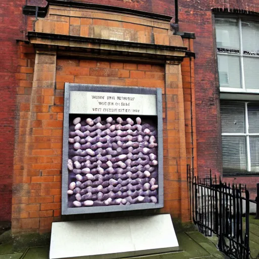 Image similar to the baked beans memorial in manchester