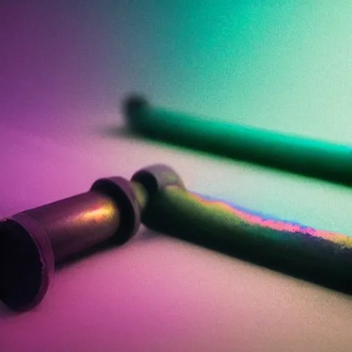 Prompt: close - up of iridiscent oil slick corpses connected by a transparent pipe to a wax form relaxing on yoga mat, faded, gradient, fog, smoke, depth of field, blur, very detailed, glitch, by nadav kander and hans bellmer, 8 k, ultrarealistic, ultradetailed, sad atmosphere, cinematic