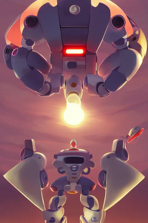 Image similar to metabots medabots medarotto medarot robot minimalist comics, behance hd by jesper ejsing, by rhads, makoto shinkai and lois van baarle, ilya kuvshinov, rossdraws global illumination ray tracing hdr radiating a glowing aura