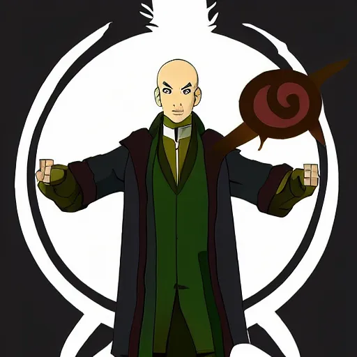 Image similar to Sherlock Holmes in Avatar: the last airbender, designed by Bryan Konietzko