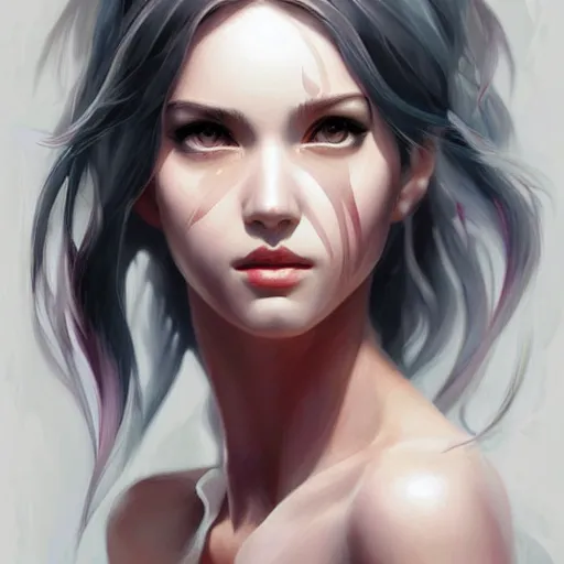 Image similar to a beautiful painting representative of the art style of artgerm and wlop and james cameron