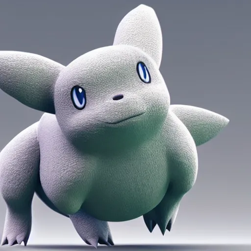 Image similar to 3d render of a new Pokemon, highly detailed, high quality, HD, 4k, 8k, Canon 300mm, professional photographer, 40mp, lifelike, top-rated, award winning, realistic, sharp, no blur, edited, corrected, trending