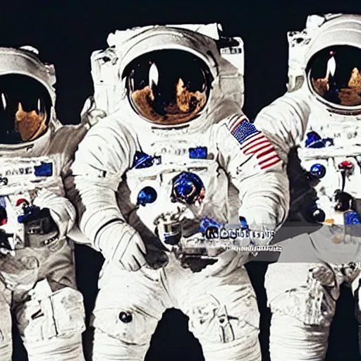 Prompt: astronauts birthday party on the moon