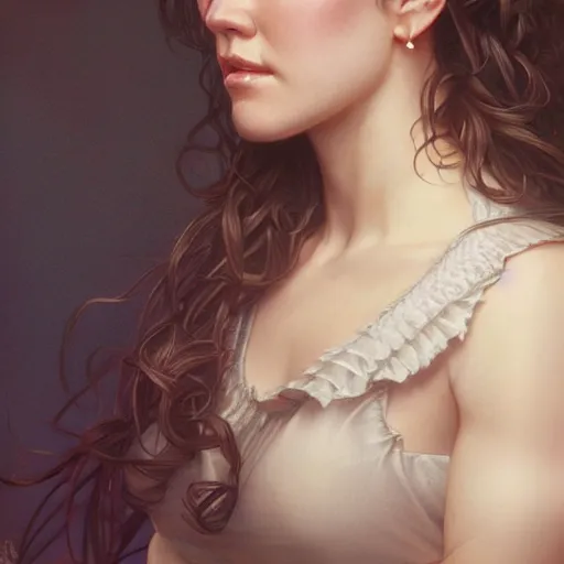 Image similar to ultra realistic illustration, jennifer connelly, intricate, elegant, highly detailed, digital painting, artstation, smooth, sharp focus, art by artgerm and greg rutkowski and alphonse mucha