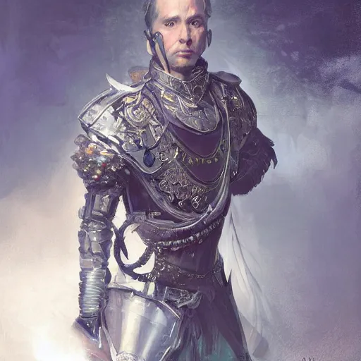 Image similar to a beautfiul award winning commission portrait of a man wearing diamond victorian armour,digital art,art by greg rutkowski,character design by charles bowater,photorealistic,ross tran,hyperdetailed,detailed face,fascinating,2021,western comic style