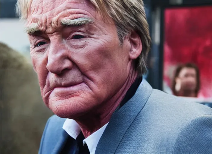 Image similar to action shot of ken barlow from coronation Street as ryu from Street fighter, ultra realistic, detailed, cinematic, unreal engine, concept art, digital art,