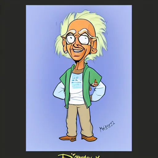 Prompt: doc brown as arielle, disney art style