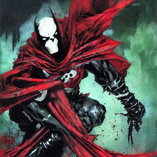 Prompt: spawn by todd mcfarlane drawn by jeremy mann