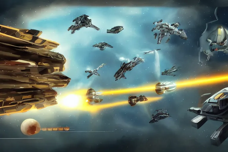 spaceship battle wallpaper hd