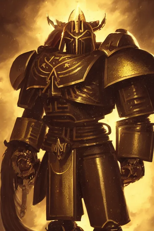 Image similar to armor portrait heros warhammer 4 0 k horus heresy fanart - the primarchs emperor by johannes helgeson animated with vfx concept artist & illustrator global illumination ray tracing hdr fanart arstation zbrush central hardmesh 8 k octane renderer comics stylized