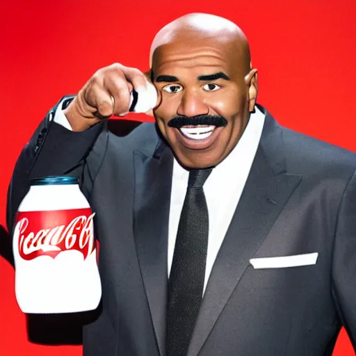 Image similar to steve harvey drinking coke