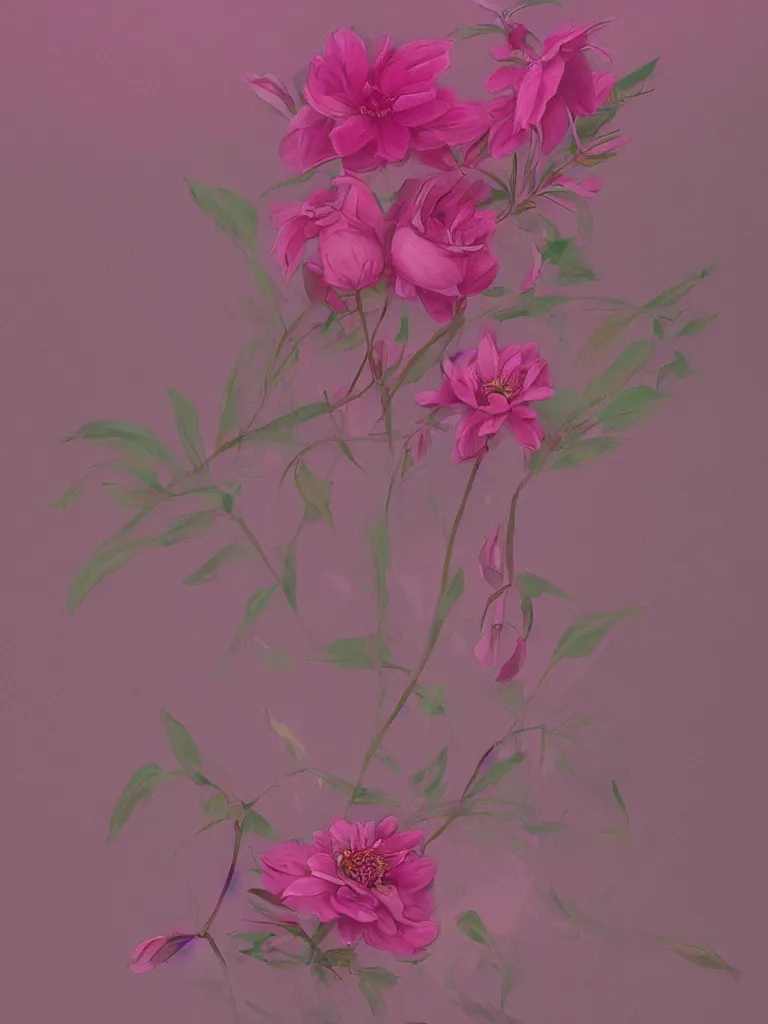 Image similar to pinks by Disney Concept Artists, blunt borders, golden ratio