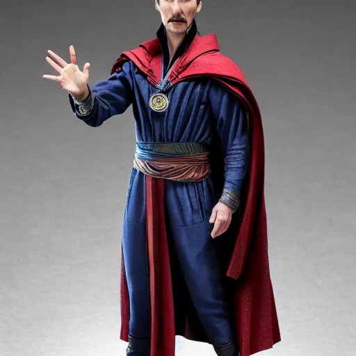 Image similar to a wax statue of doctor strange, realistic, detailed, smooth,