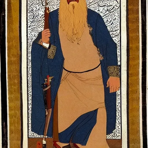 Image similar to joe biden as mujahideen in 1 7 th century islamic art