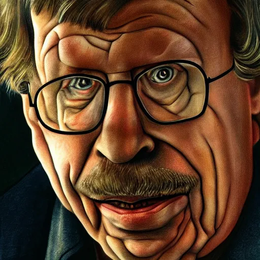 Image similar to portrait of vaclav havel as the it by stephen king