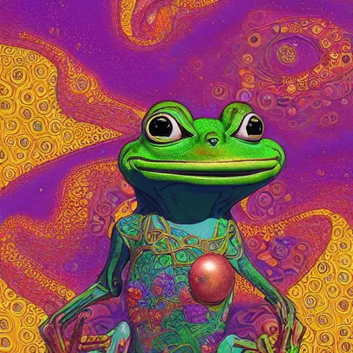 The Rarest Of Pepe's (frog), Intense Colours, Vibrant 