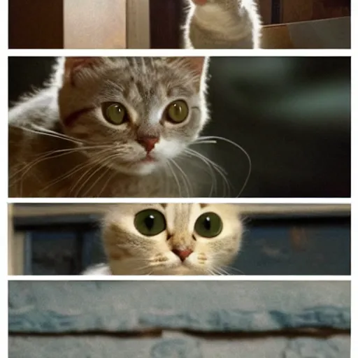 Image similar to the cutest cat, award winning, very detailed, cinematic atmospheric, masterpiece