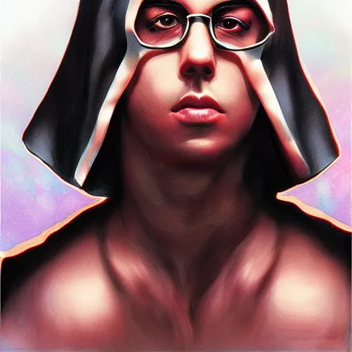 Prompt: portrait of singer bad bunny as a jedi by artgerm