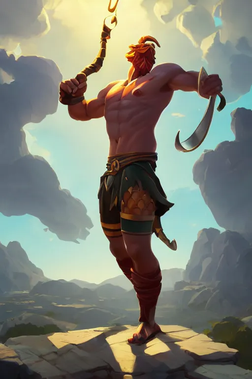 Image similar to silly greek hero portrait stylized as fornite style game design fanart by concept artist gervasio canda, behance hd by jesper ejsing, by rhads, makoto shinkai and lois van baarle, ilya kuvshinov, rossdraws global illumination radiating a glowing aura global illumination ray tracing hdr render in unreal engine 5