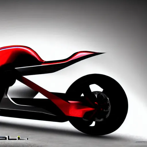 Image similar to uhd photorealistic tesla motorcycle, concept art, futuristic, uhd hyperdetailed photography