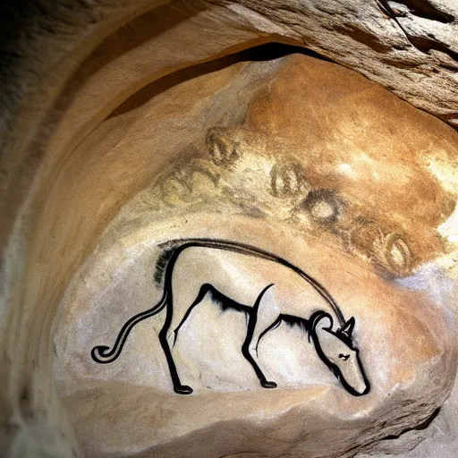 Image similar to zen, wolf, chauvet cave