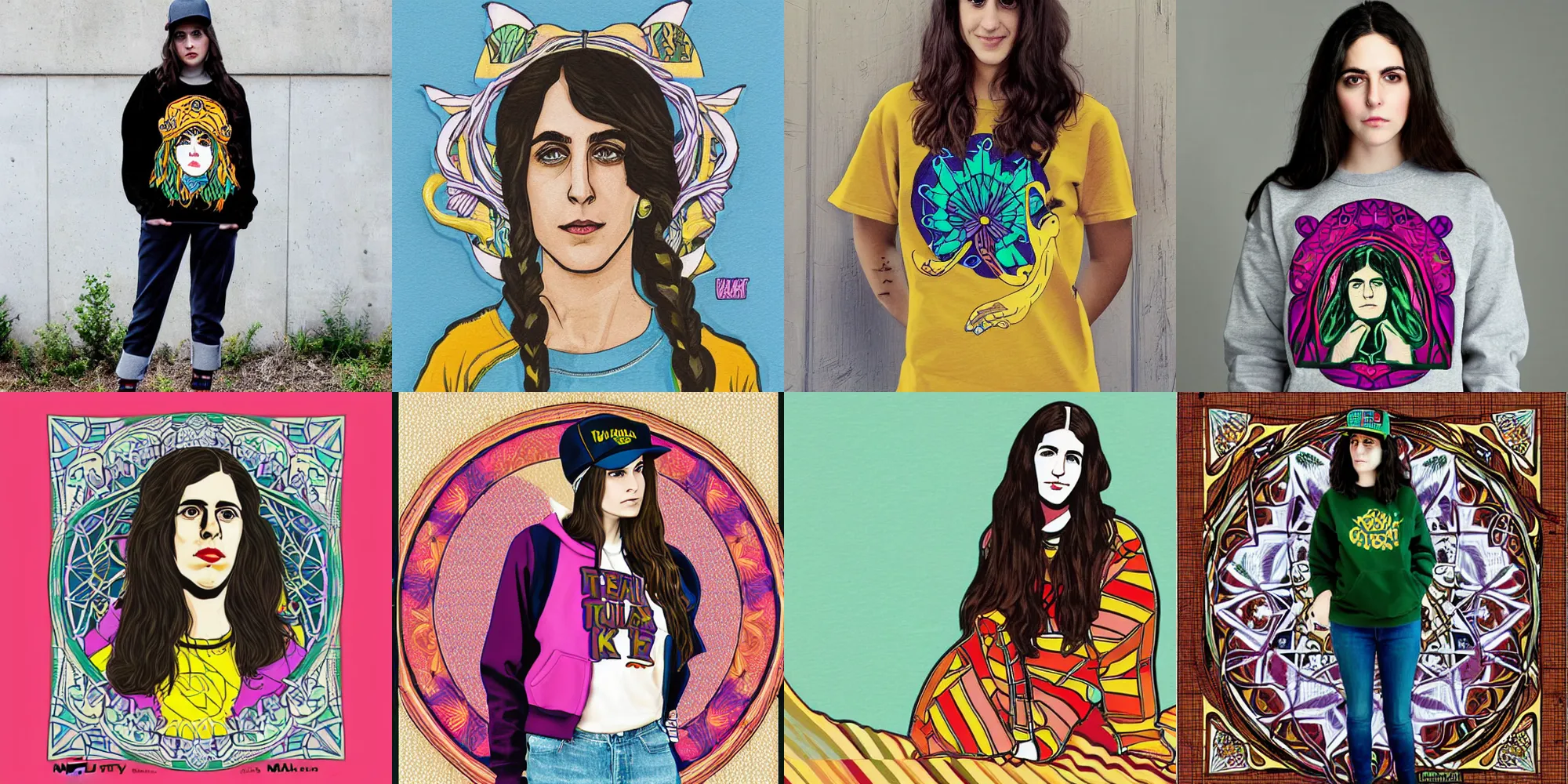 Prompt: teddy fresh, hila klein, art nouveau