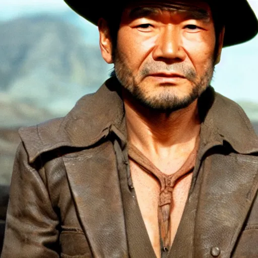 Prompt: Kaneshiro Takeshi as Indiana Jones