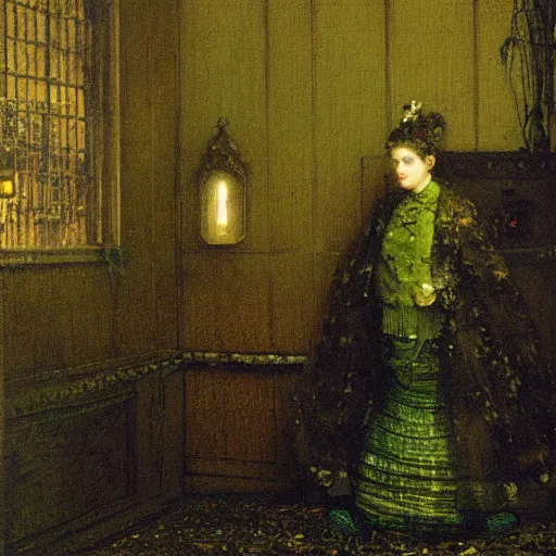 Image similar to A character by John Atkinson Grimshaw