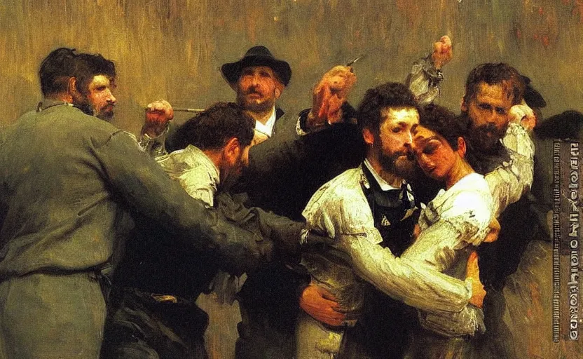 Image similar to high quality high detail painting by ilya repin, fbi arresting king, hd