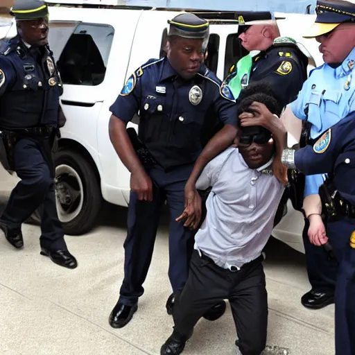 Prompt: lil bill being arrested