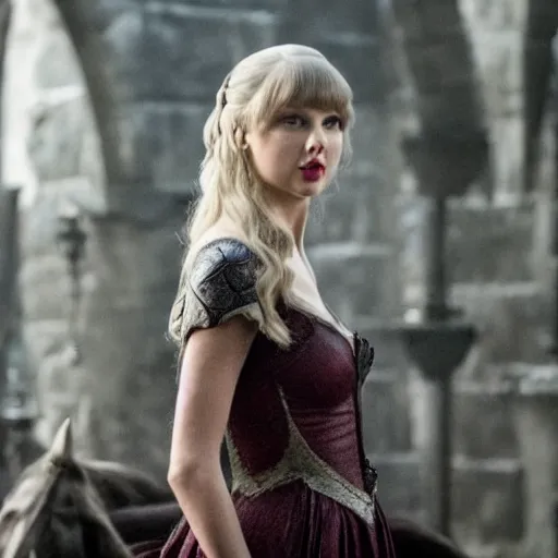 Image similar to taylor swift in game of thrones, deleted scene