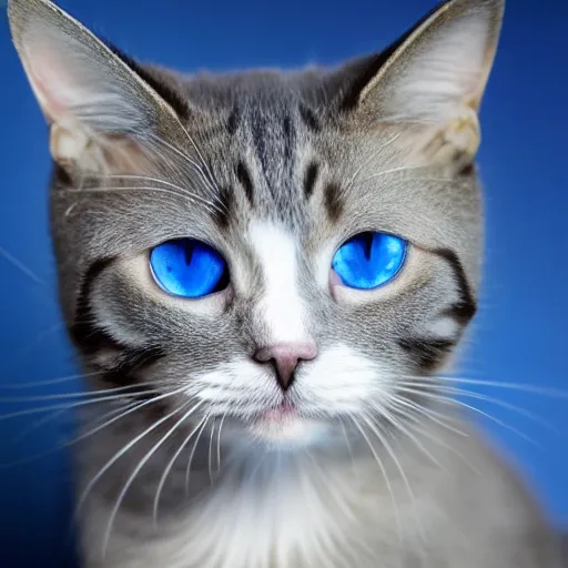 Image similar to cat with blue eyes,