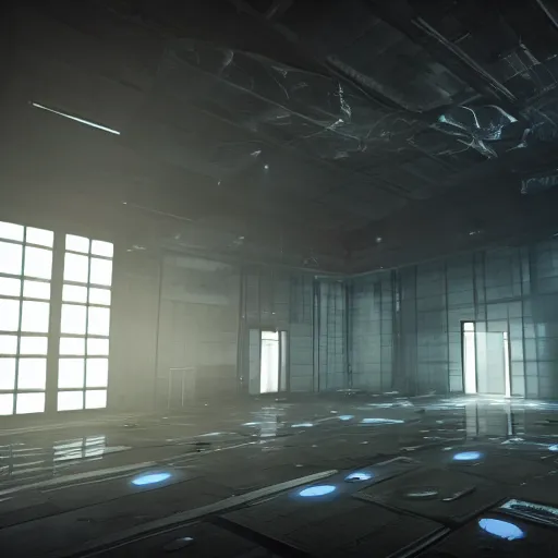 Image similar to inside a secret facility, 4k, cinematic, unreal engine, photorealistic