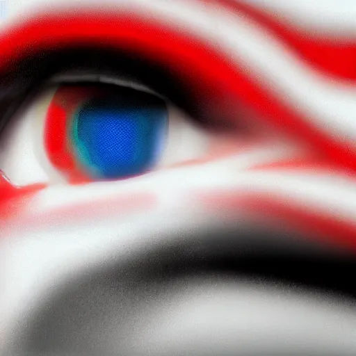 Image similar to american flag eyes, 8 k, high definition, highly detailed, photo - realistic