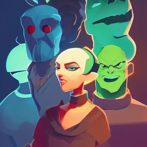 Image similar to face icon stylized minimalist toxic crusaders, loftis, cory behance hd by jesper ejsing, by rhads, makoto shinkai and lois van baarle, ilya kuvshinov, rossdraws global illumination