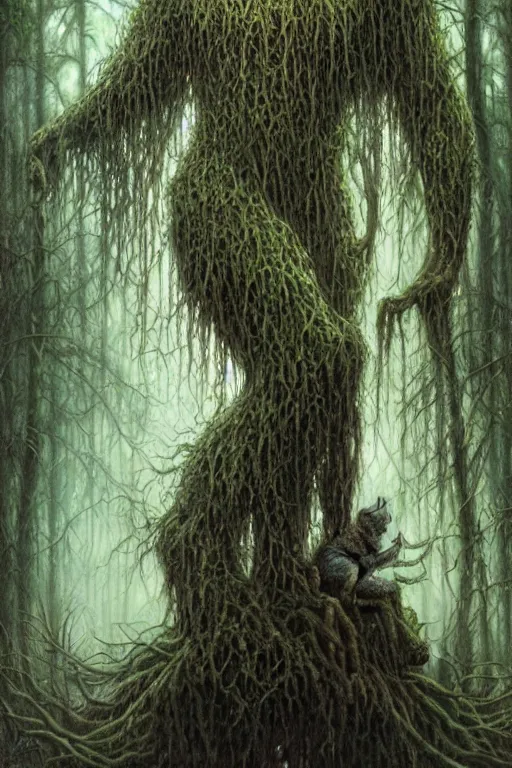 Image similar to swamp thing by tomasz alen kopera.