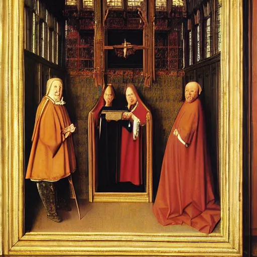 Prompt: a painting made by Jan van Eyck,