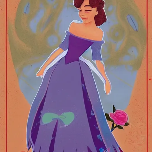 Image similar to the next Disney princess art by Laia Lopez.