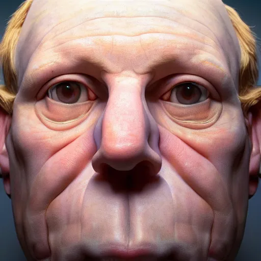 Image similar to a portrait a very ordinary person, Ron Mueck, Duane Hanson, George Segal, 3d sculpture, blank background, anatomically correct, beautiful perfect face, sharp focus, Highly Detailed, Cinematic Lighting, octane render, volumetric lighting, post-production, 8k, HD