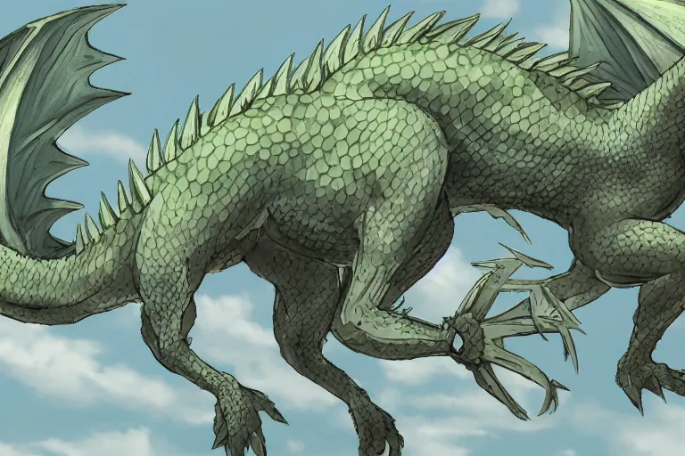 Prompt: aggressive dragon, full body, 8 k,, ultra detailed, in the style of studio ghibli