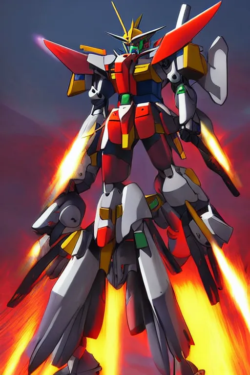 Prompt: gundam 3 d ninja armor engine ingame stylized illustration photo radiating a aura global jesper ejsing