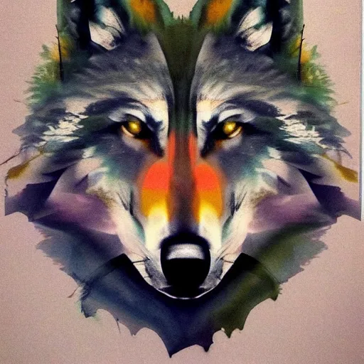 Image similar to wolf, art