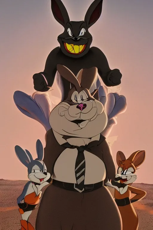 A Badass Photo Of The Real Big Chungus Looney Tunes Stable Diffusion