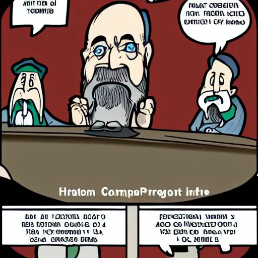 Image similar to corrupted rabbi cartoon, very detailed