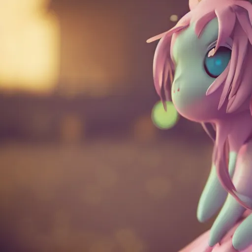 Image similar to cute fumo plush of a girl with four arms, monstergirl, anime, bokeh, vray