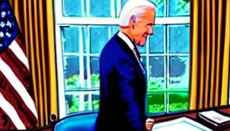 Prompt: joe biden makes sasquatch a federal agent in the oval office, photorealistic, ultra hd, 4 k, award winning, patriotic